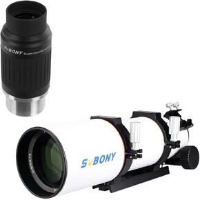 SVBONY SV550 APO Triplet Refractor, 80mm F6 OTA with Micro-Reduction Rap Focuser Bundle with SV230 Telescope Eyepiece