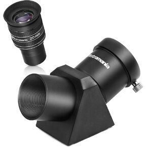 Astromania Telescope Eyepiece 20 مم ، زاوية واسعة 58 درجة - حزمة مع - 1.25 "45 درجة قطرية