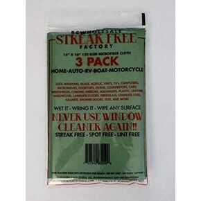 BCWHOLESALE FREE FREE FARTORY CLEANING CLEANING CLOTH 16 × 16 بوصة 3 عبوة (أخضر)