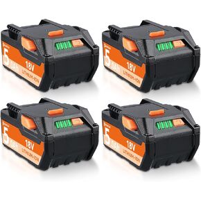 PdStation 2Packs 4.0ah R840085 استبدال الليثيوم لبطارية Ridgid 18V متوافق مع بطارية Ridgid 18V R840087 R840085 R840089 R840086 R840084 R840083 AC840085 AC840086 AC840087P 18V