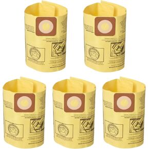 CMXZVBE39970 Shop Vac Bags for CRAFTSMAN Shop Vacuums 17155, 17584, 17590, 18590, 18690, 6 to 10 Gallon Replacement Wet Dry Vac Dust Collection Bags - 5 Pack