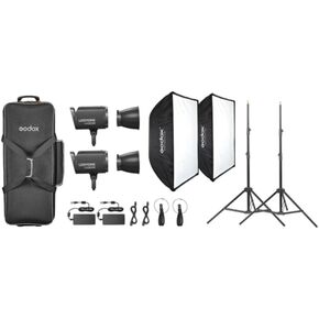 Godox Litemons LA300R RGB LED Video Light Kit with Smooth App Control and Bowens Mount Compatibility (Black)