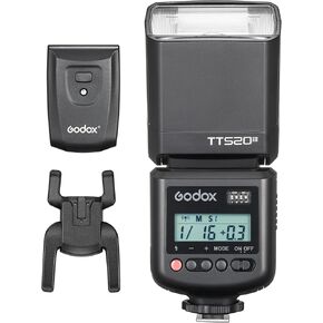 Godox TT520III TT520 III Wireless Thinklite Camera Flash Built-in Receiver and RT Transmitter Compatible for Canon for Nikon for Panasonic for Olympus for Pentax and Other DSLR
