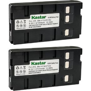 Kastar 2-Pack Battery Replacement for JVC GR-AXM750U GR-AXM750US GR-AXM755US GR-AXM80U GR-AXM88UM GR-AXM800U, JVC BN-V11U BN-V12U BN-V14U BN-V15U BN-V18U BN-V20U BN-V22U BN-V24U BN-V25U