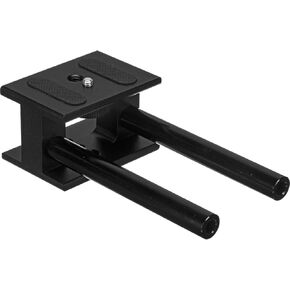 Opteka CXS-25 Universal Aluminium 15mm Rail Rod Support System Hight-Duty High Riser DSLR Mount
