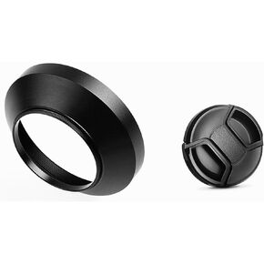 3 in 1 Set UV Filter Metal Lens Hood Cap for Nikon for coolpix P900 P950 P1000 Digital Camera(for P950)