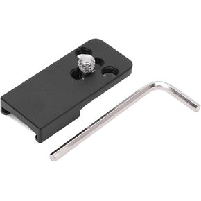 Universal Alloy Cold Shoe Mount Adapter Base for Camera Cage Bracket, 1/4 Screw, Durable and -, Compact Design, Easy to Carry