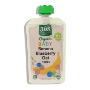 365 by Whole Foods Market, Organic Baby Food, Banana Blueberry Oat, 4 Ounce