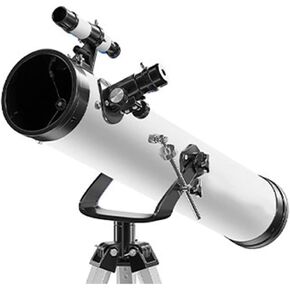 Reflectors Astronomical Telescope,Telescope for Kids,telescopes for Astronomy Beginners,Portable Telescope with 3pcs Eyepiece (White D)