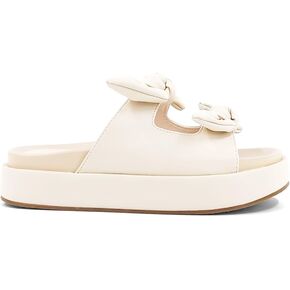 Shu Shop Womens Kiki Flat Platform Slide Casual Sandals Casual Low Heel 1-2" - Off White