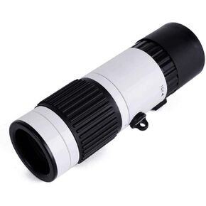 Portable Binoculars High Power Hd High Power Telescope Monocular 15-75X25 for Bird Watching Camping Monocular Binoculars Clear Vision White