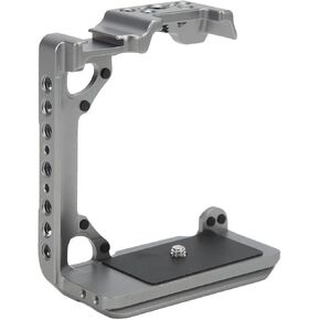 Zyyini Half Camera Cage for A1 Camera, Aluminium Alloy Camera Half Rabbit Cage Rig,with 1 4 Inch and 3 8 Inch Screw Holes,Video Stabilizers