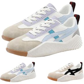 2025 New Orthopedic Sneakers, Vintage Sneakers for Women, Womens Arch Support Walking Sneaker, Casual Platform Sneaker Women (Blue,10)