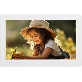 Digital Picture Frame, Automatic Playback Wall Mount 1080P HD Electronic Picture Frame 100 to 240V for Office (US Plug)