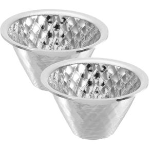 2Pcs Flashlight Reflector Accessory LED Reflective Cup for Enhanced Brightness Lightweight Design for Outdoor Activities and Emergencies Efficient Light Utilization for All