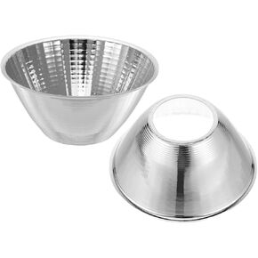 NUOBESTY 2Pcs Flashlight Reflector Cup High Brightness LED Spotlight Accessory for Outdoor Exploration Even Light Distribution Lightweight Design for Easy Portability Reflector