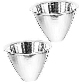 DOITOOL 2Pcs Flashlight Reflector Cup Accessory LED Light Reflector for Indoor and Outdoor Use Long Distance Even Lighting for Camping and Exploration Portable