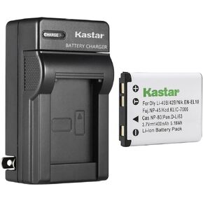 Kastar DLI63 AC Wall Battery Charger استبدال Bentax D-Li63 D-Li108 ، Pentax D-BC63 K-BC63 ، Pentax Optio RS1000 ، Optio RS1500 ، Optio T30 ، Optio V10 ، Optio W30 Cameras