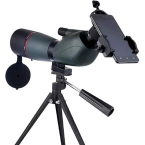 Portable Binoculars High Power 15-45X60 Monocular Telescope, High-Definition Low-Light Waterproof, with Phone Adapter + Tripod,Green