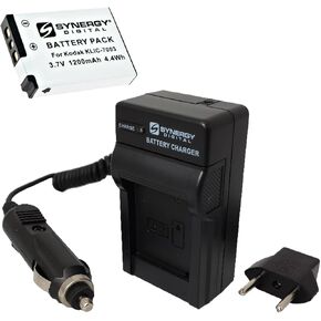 Synergy Digital Camera Accessory Kit, Compatible with GE E850 Digital Camera Accessory Kit Includes: SDKLIC7003 (Li-Ion, 3.7V, 1200mAh) Battery, SDM-174 Charger