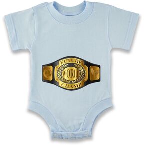 Pop Threads Future World Champion Baby Wrestling Boxing Funny Infant Baby Boy Girl Bodysuit