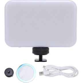RGB Video Light, 140 LED Beads, 0-360° Color, 26 Effects, Full Color Magnetic Portable Camera Light, Cordless Charging Phone Light, 3-15h Battery, for Outdoor and Travel