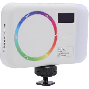RGB Video Lights, Portable Magnetic Double Sided LED Camera Light Panel 2500 to 9000K, 0-360 Full Color, 4000mAh Rechargeable Photography Light for Live Streaming Vlogging