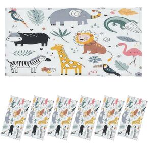 6 Pack Fluorescent Light Covers for Ceiling Light, Seamless Pattern Such as Parrot Light Filters for Classroom Office Home, 4' x 2' Decorative Magnetic Light Cover