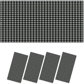 4 Pack Fluorescent Light Covers for Ceiling, Snowflakes Simple Christmas New Year Seamless Pattern, 4' x 2' Decorative Magnetic Light Filter for Classroom Office Home