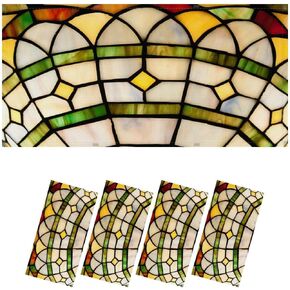 6 Pack Fluorescent Light Covers for Ceiling Light, Alsace Region France Light Filters for Classroom Office Home, 4' x 2' Decorative Magnetic Light Cover