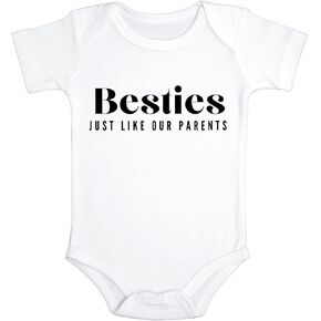 Best Friends Baby Bodysuit |Friends like our Parents Jumpsuit | Best Friends Gift | Toddler Shirt (Only 1 Bodysuit or Shirt)