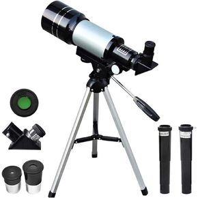 Portable 70mm Refractor Monocular Telescope for Astronomy Beginners with Tripod, Finder Scope, and Magnification Eyepieces, Ideal for Kids and Adults