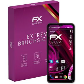 Plastic Glass Protective Film compatible with HMD Arc Glass Protector, 9H Hybrid-Glass FX Screen Protector