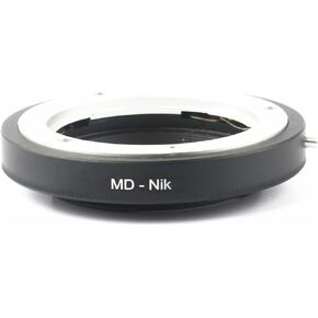 ZEZEFUFU Aluminium Lens Adapter for Minolta MD MC Mount Lens to for Nikon F AI Mount Camera