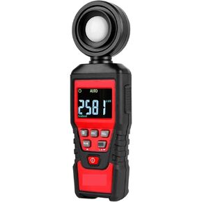 Light Meter, Digital Light Meter Professional Lux Meter High Accuracy Illuminometer Lux/Fc Photometer Enviromental Tester,for Plants, Car Headlights, Home & Office LEDs