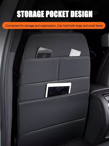 2 Pcs Car Seat Kick Mats Back Seat Protector for Lexus is ES GS LS LFA CT UX NX RX GX LX RC, Car Leather Kick Mats, Car Seat Back Protection Pad, Anti-Kick Scratch Resistant,Orange in Kuwait