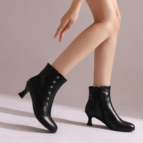 Roimaash Vintage Women's Ankle-High Booties Victorian Boots in Saudi Arabia