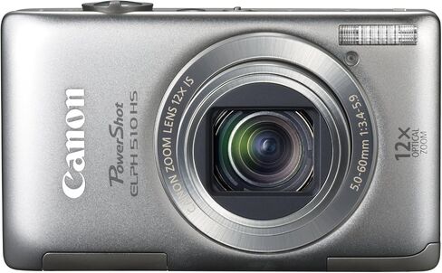 Canon PowerShot Elph 510 HS 12.1 MP CMOS Digital Camera مع فيديو HD كامل وعدسة الزاوية العريضة الفائقة (الفضة) in Kuwait