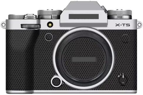 Anti-Scratch Camera Cover Skin Sticker for Fujifilm X-T5 Mirrorless Digital Camera Body Protector Vinyl Film Decals for Fuji XT5 (Silver) in Saudi Arabia