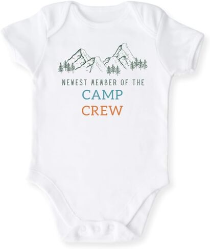 عضو جديد في Camp Crew Baby Bodysuit Tshirt للأطفال طفل Toddler Tee The Chem Camping الزي اللطيف in Kuwait