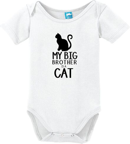 My Big Brother is a Cat Printed Infant Bodysuit Baby Romper in Saudi Arabia