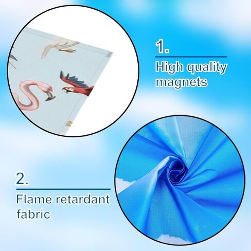 6 Pack Fluorescent Light Covers for Ceiling Light, Seamless Pattern Such as Parrot Light Filters for Classroom Office Home, 4' x 2' Decorative Magnetic Light Cover in Saudi Arabia