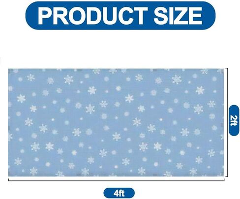 4 Pack Fluorescent Light Covers for Ceiling, Snowflakes Simple Christmas New Year Seamless Pattern, 4' x 2' Decorative Magnetic Light Filter for Classroom Office Home in Saudi Arabia