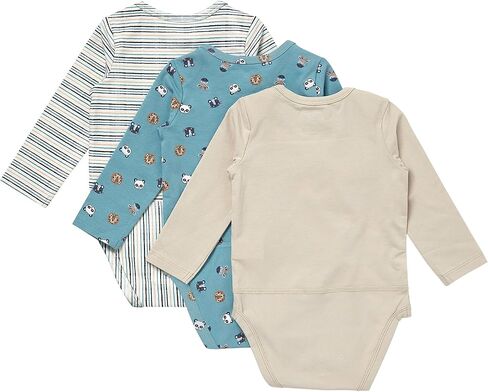 Hanes Unisex Baby Pure Comfort Long Sleeve Bodysuits, Infant Bodysuits, Boys & Girls, 3-pack in Saudi Arabia