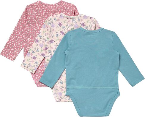 Hanes Unisex Baby Pure Comfort Long Sleeve Bodysuits, Infant Bodysuits, Boys & Girls, 3-pack in Saudi Arabia