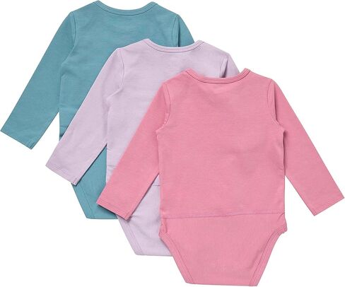 Hanes Unisex Baby Pure Comfort Long Sleeve Bodysuits, Infant Bodysuits, Boys & Girls, 3-pack in Saudi Arabia