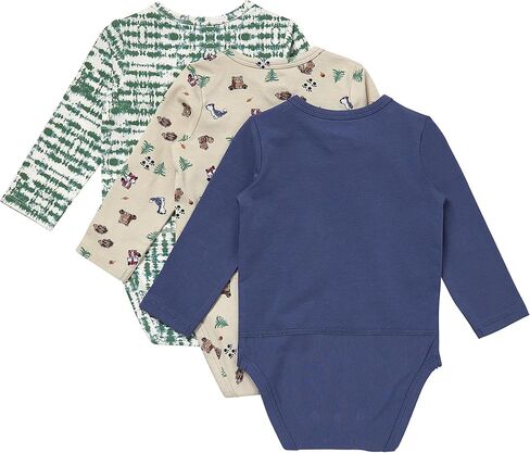 Hanes Unisex Baby Pure Comfort Long Sleeve Bodysuits, Infant Bodysuits, Boys & Girls, 3-pack in Saudi Arabia