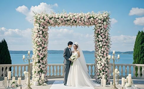8ft × 8ft المعدنية القوس القوس موقف ، مربع المعادن ، قوس ، زهور بالون ، وقوس الزفاف ، لحفل الذكرى ، حفلة عيد ميلاد ، ديكور الاحتفال في الهواء الطلق والداخلي ، أبيض in Kuwait