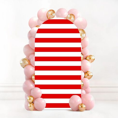 7.2 قدم قوس القوس غطاء خلفي سلس نسيج الأمواج الأفقية دنة ملائمة أغطية القوس الجولة أعلى القوس أغطية لحفل عيد الميلاد دش الطفل ديكور in Kuwait