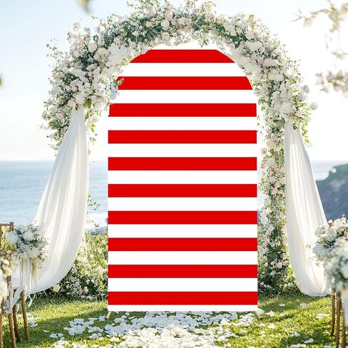 7.2 قدم قوس القوس غطاء خلفي سلس نسيج الأمواج الأفقية دنة ملائمة أغطية القوس الجولة أعلى القوس أغطية لحفل عيد الميلاد دش الطفل ديكور in Kuwait